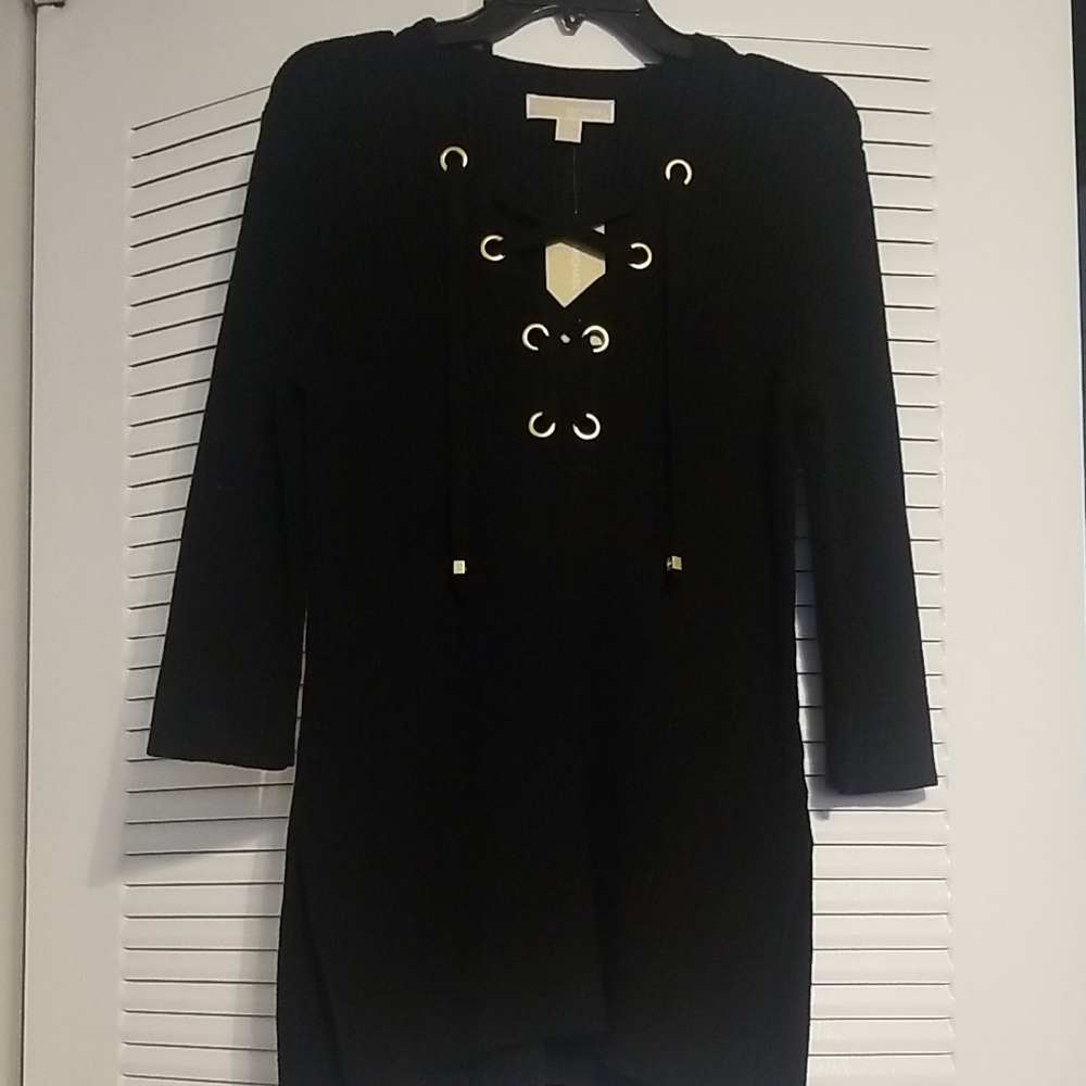 Michael Kors Black Sweater Tunic. Size L